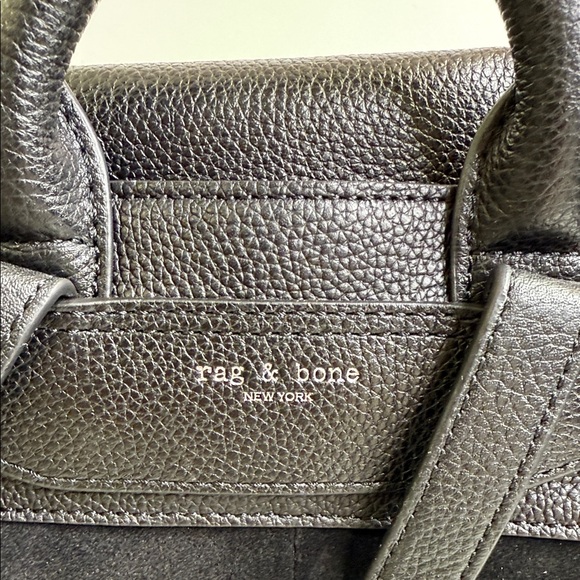 RAG AND BONE  PILOT BACKPACK BLCK LEATHER AND SUEDE - Picture 6 of 11